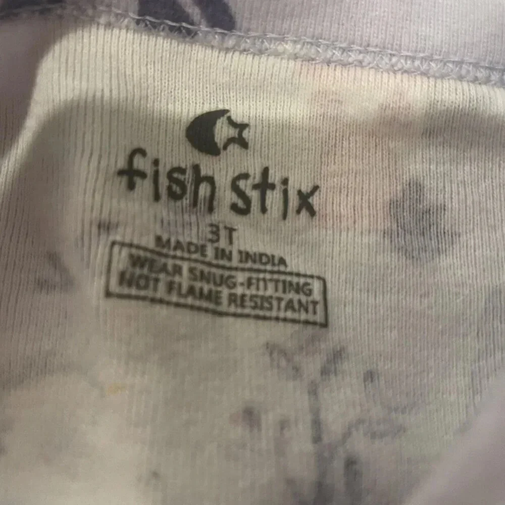 3T Fish Stix Magical Princess Pajamas Set, 2 Piece, Long Sleeve, Unicorns